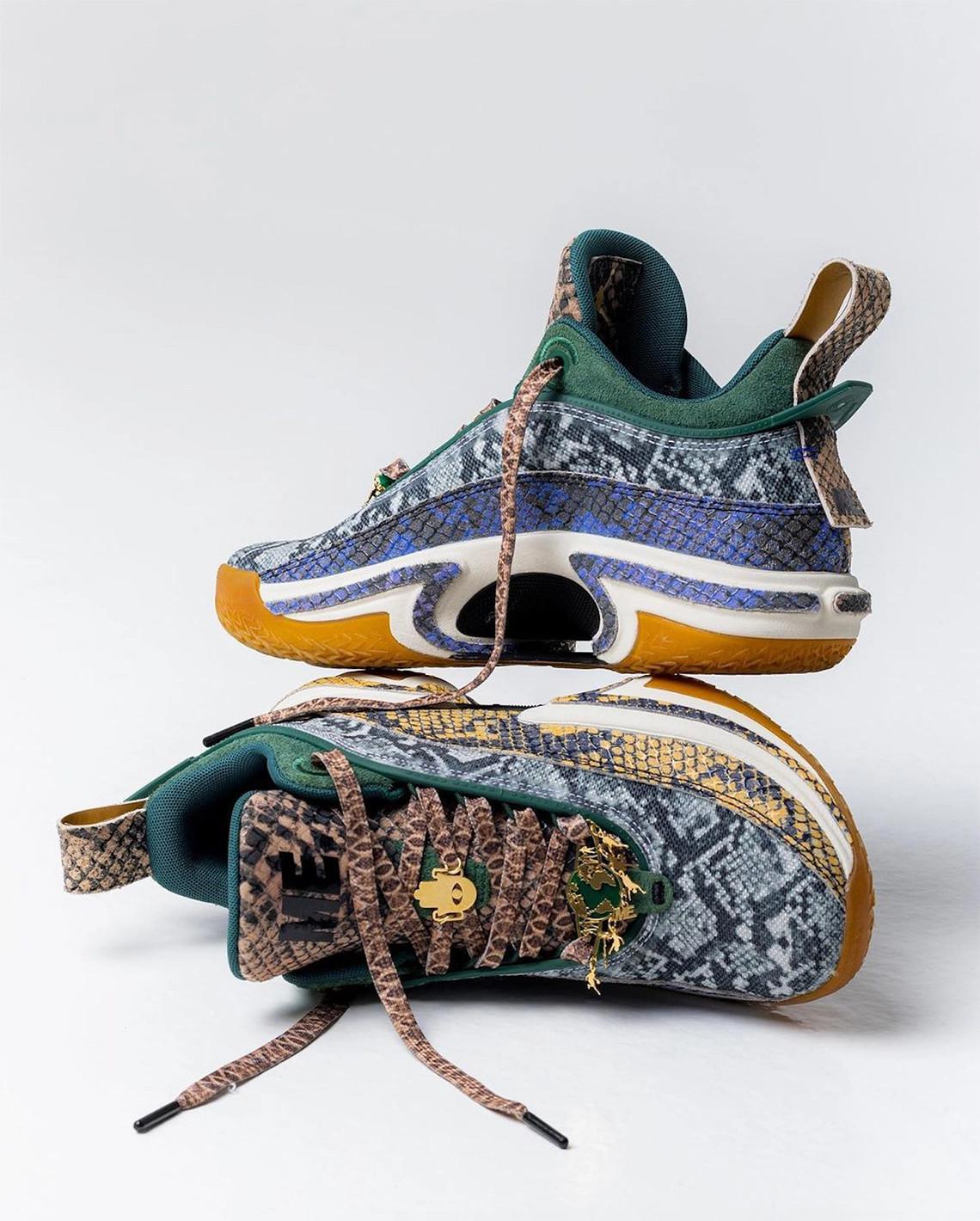 Melody Ehsani a conçu l'Air Jordan 36 Low PE de Jayson Tatum pour les finales de la NBA. Melody Ehsani a conçu l'Air Jordan 36 Low PE de Jayson Tatum pour les finales de la NBA.