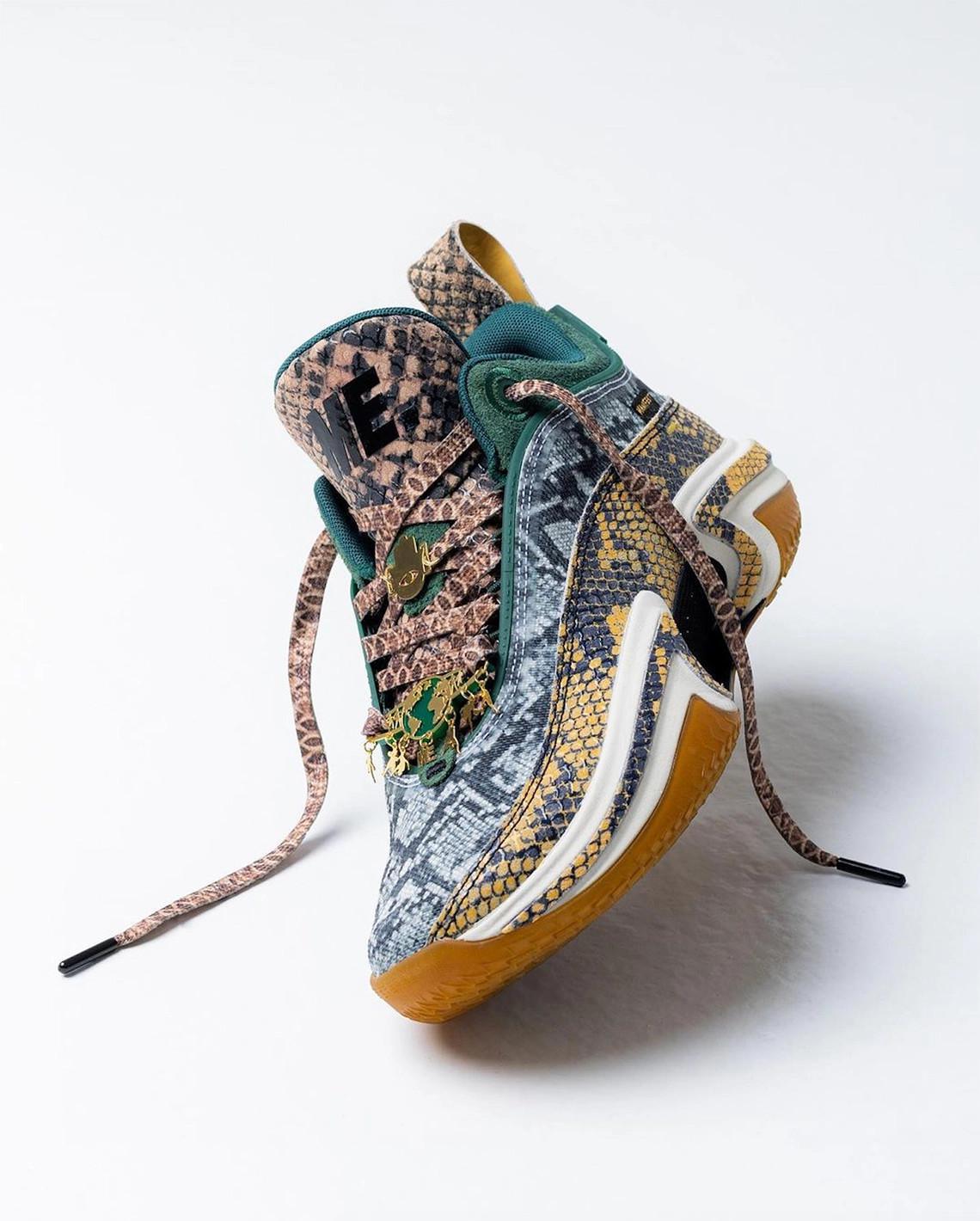 Melody Ehsani a conçu l'Air Jordan 36 Low PE de Jayson Tatum pour les finales de la NBA. Melody Ehsani a conçu l'Air Jordan 36 Low PE de Jayson Tatum pour les finales de la NBA.