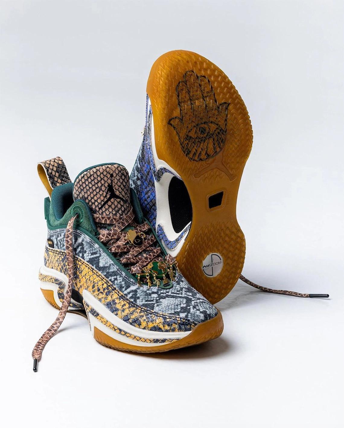 Melody Ehsani a conçu l'Air Jordan 36 Low PE de Jayson Tatum pour les finales de la NBA. Melody Ehsani a conçu l'Air Jordan 36 Low PE de Jayson Tatum pour les finales de la NBA.