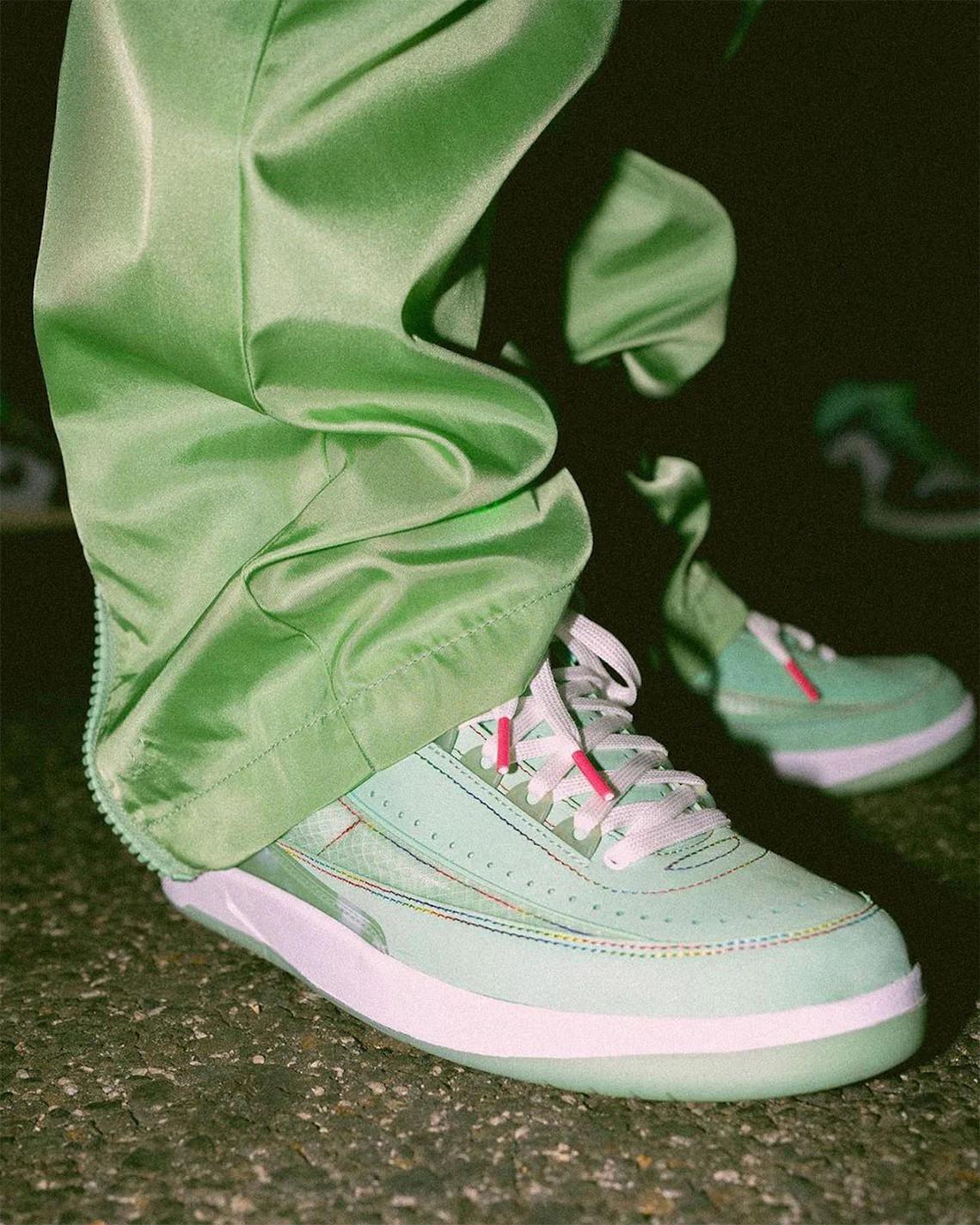 L'Air Jordan 2 de J Balvin apparaît en vert F&F L'Air Jordan 2 de J Balvin apparaît en vert F&F
