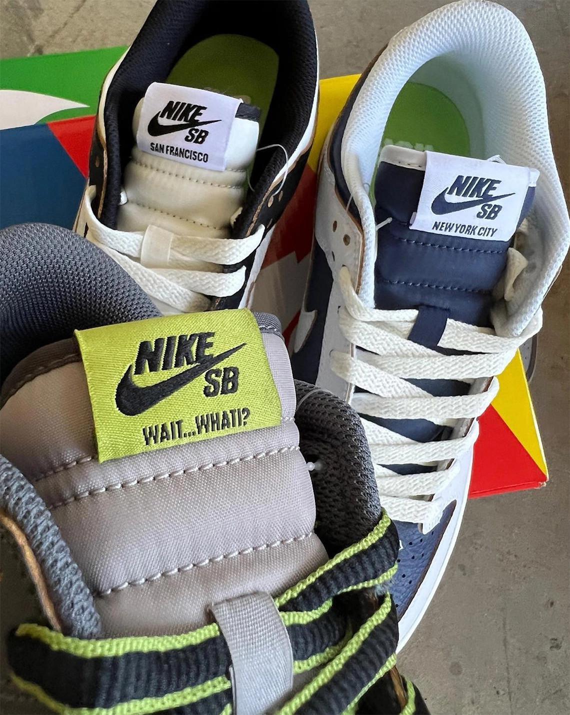 Le troisième HUF x Nike SB Dunk Low apparaît en gris et vert