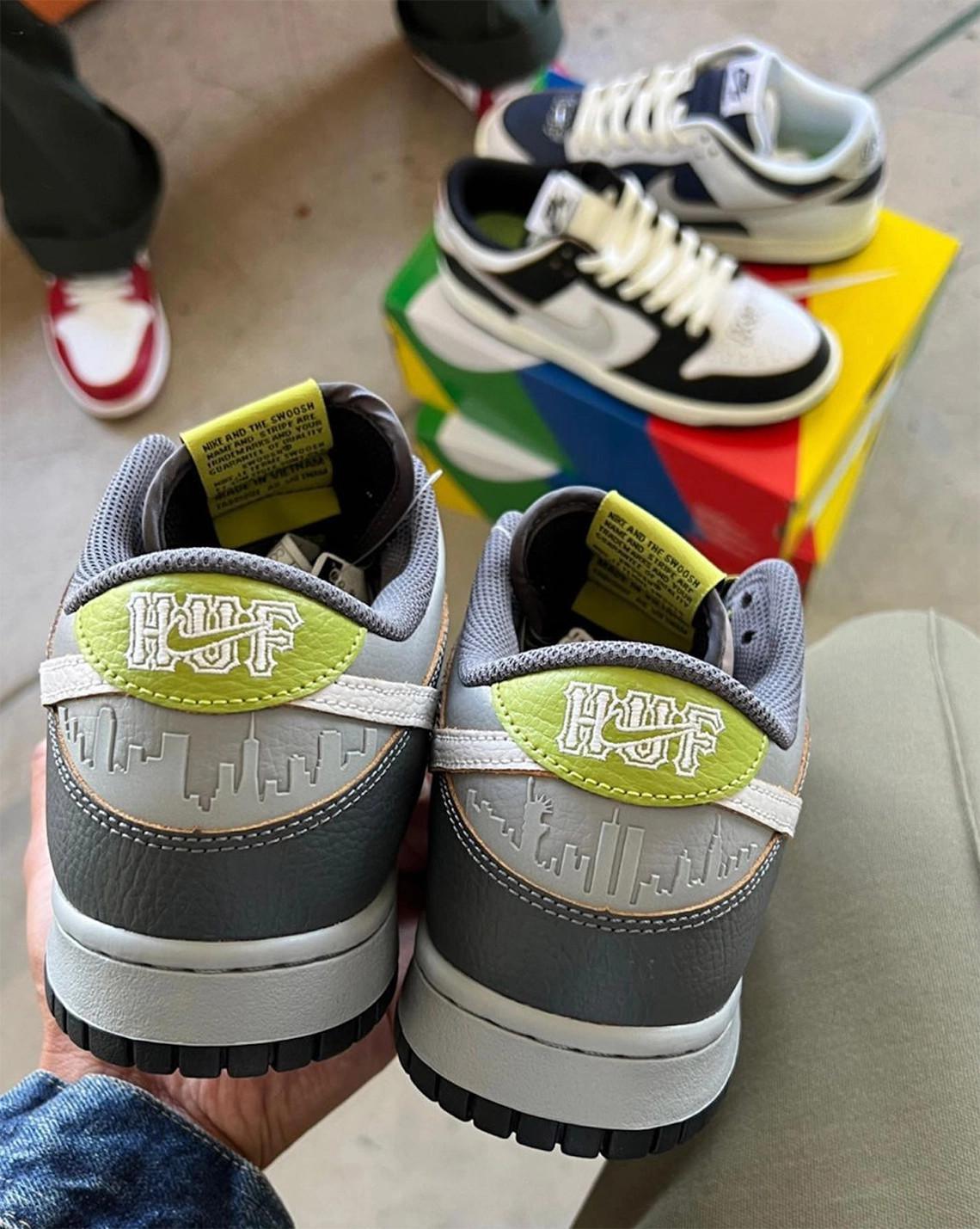 Le troisième HUF x Nike SB Dunk Low apparaît en gris et vert