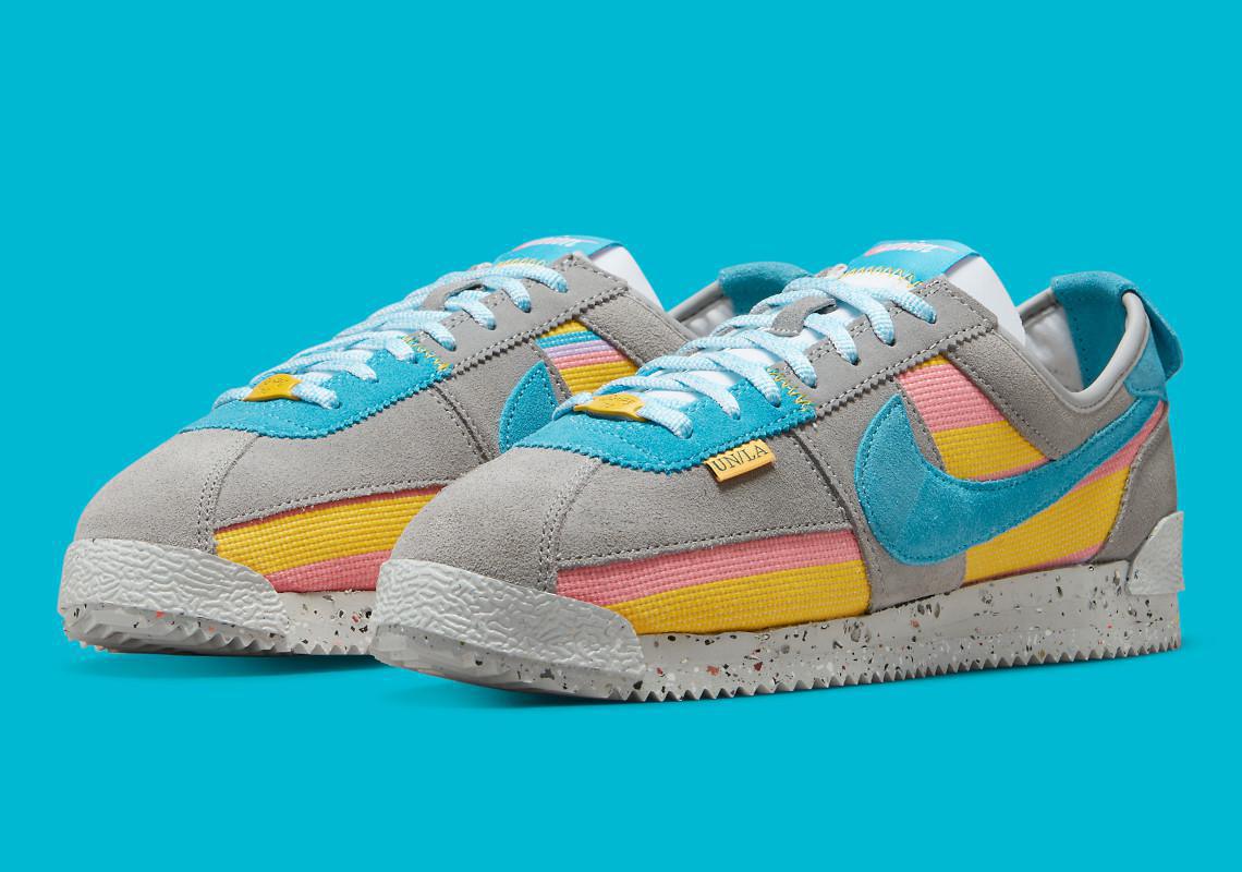 Les Nike Un-Cortez "Smoke Grey" et "Lemon Frost" de Union LA sortiront le 21 juillet. Les Nike Un-Cortez "Smoke Grey" et "Lemon Frost" de Union LA sortiront le 21 juillet.