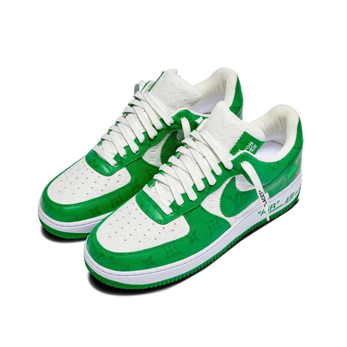NIKE Air Force 1 x Louis Vuitton White Green NIKE Air Force 1 x Louis Vuitton White Green