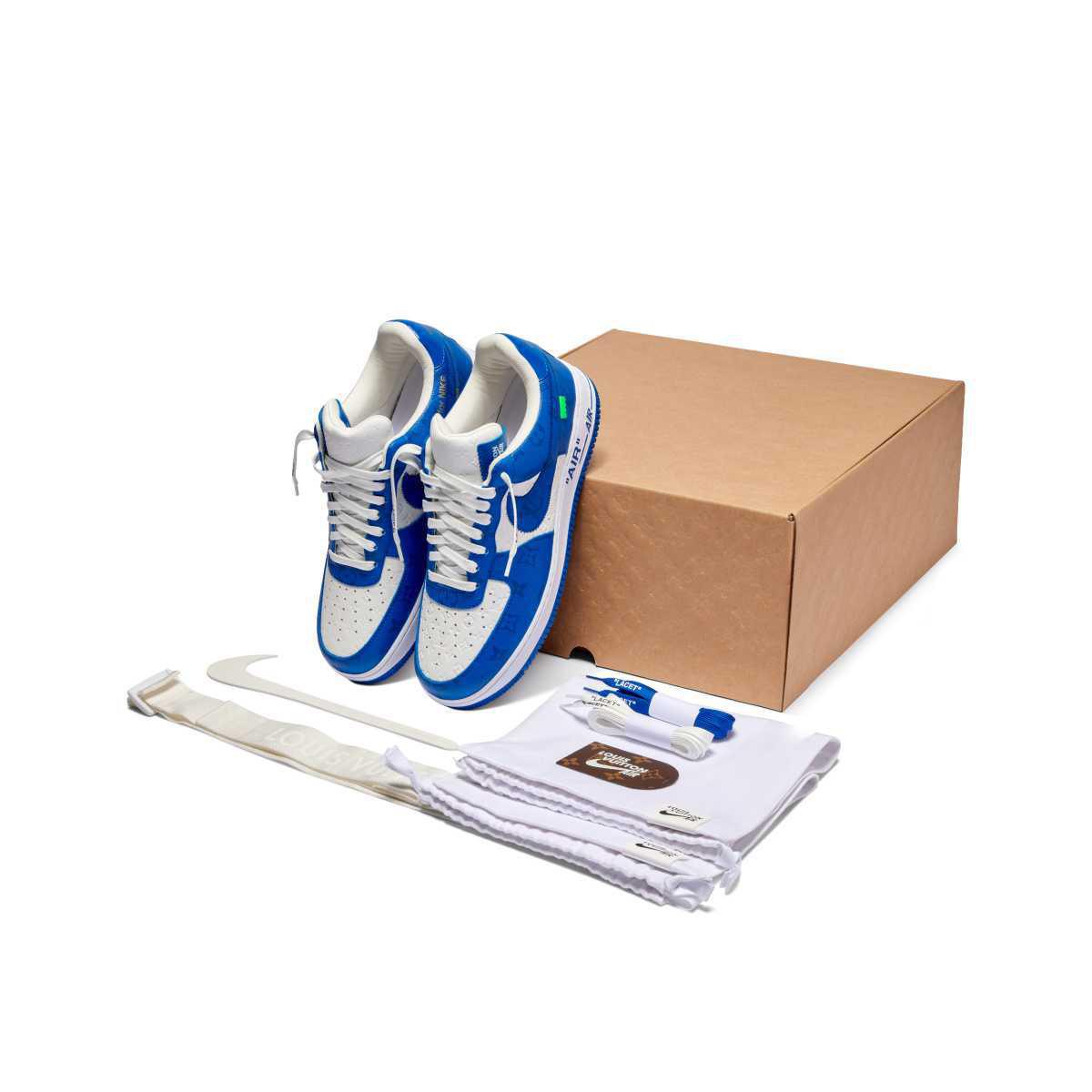 NIKE Air Force 1 x Louis Vuitton White Royal NIKE Air Force 1 x Louis Vuitton White Royal