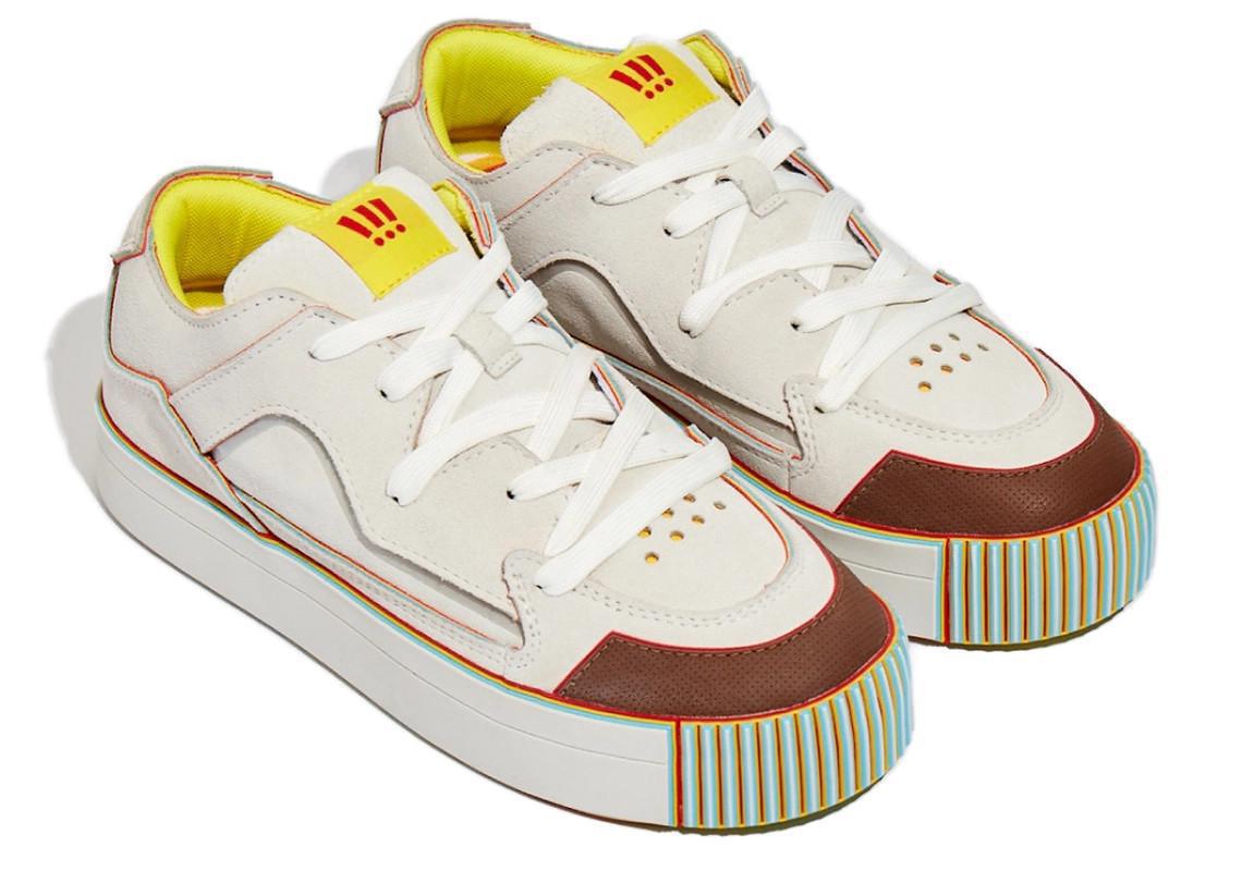 De nombreuses couches colorées composent le MSCHF Gobstomper "Jimmy Fallon Edition". De nombreuses couches colorées composent le MSCHF Gobstomper "Jimmy Fallon Edition".