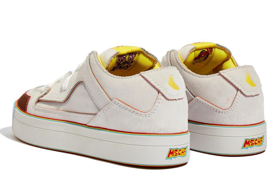 De nombreuses couches colorées composent le MSCHF Gobstomper "Jimmy Fallon Edition". De nombreuses couches colorées composent le MSCHF Gobstomper "Jimmy Fallon Edition".