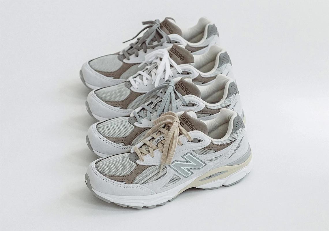 YCMC propose quatre options de dentelle pour sa collaboration avec New Balance 990v3.