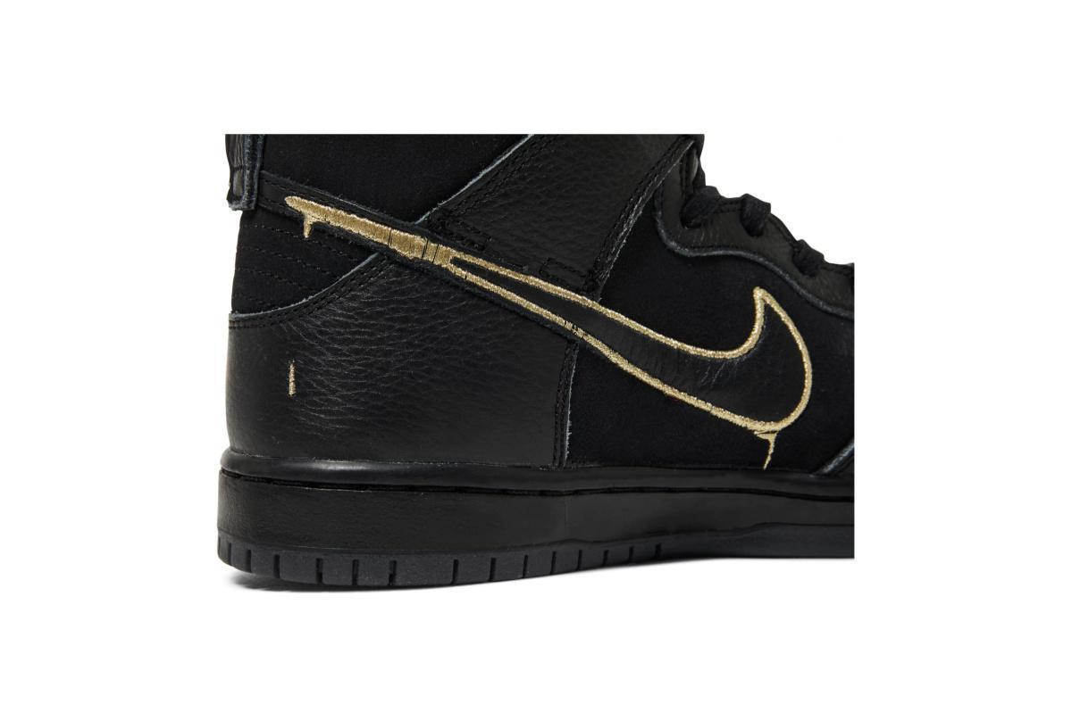 NIKE SB Dunk High x FAUST Black Gold NIKE SB Dunk High x FAUST Black Gold