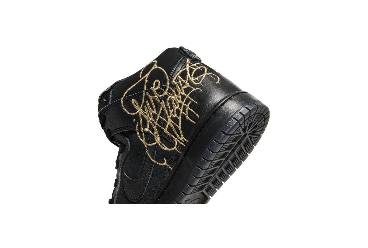 NIKE SB Dunk High x FAUST Black Gold NIKE SB Dunk High x FAUST Black Gold