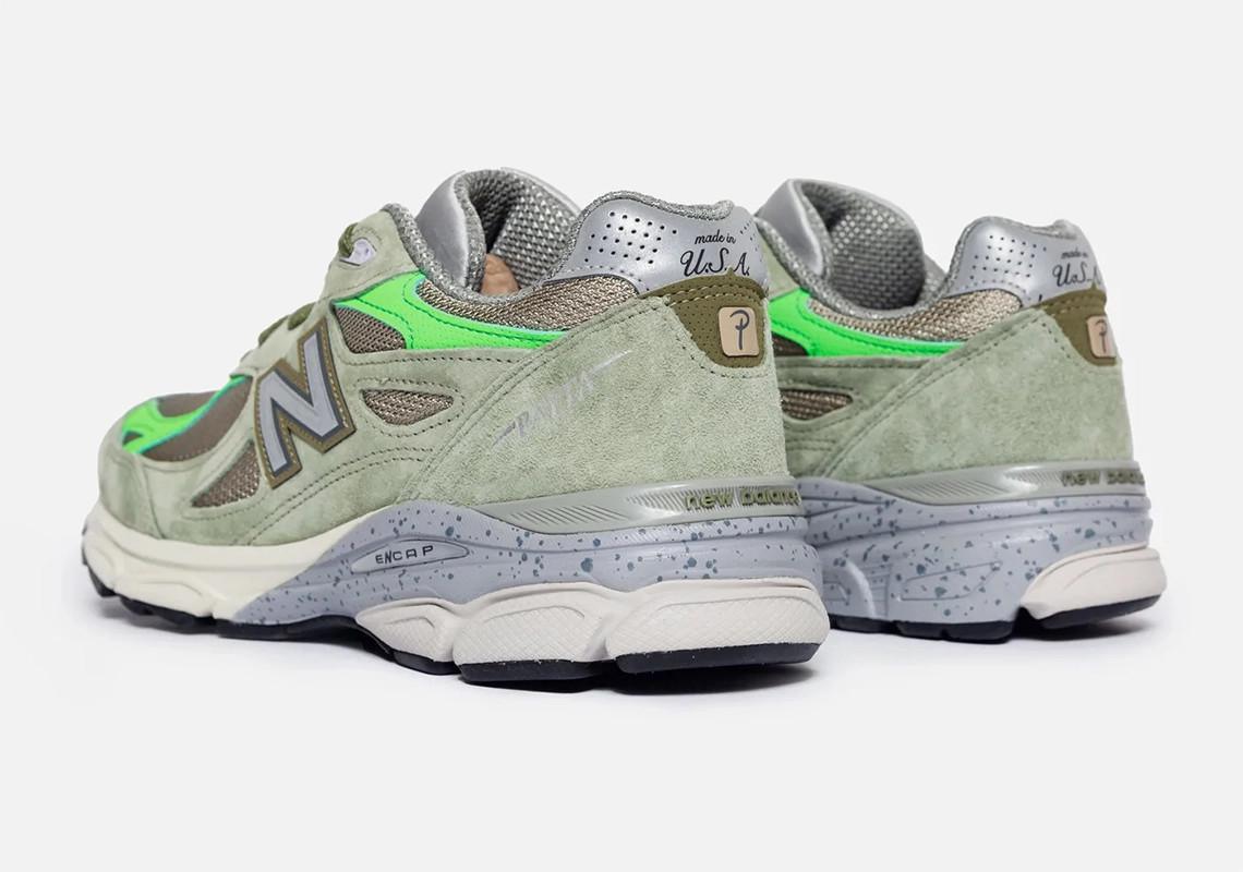 Le modèle Patta x New Balance 990v3 "Olive" Le modèle Patta x New Balance 990v3 "Olive"