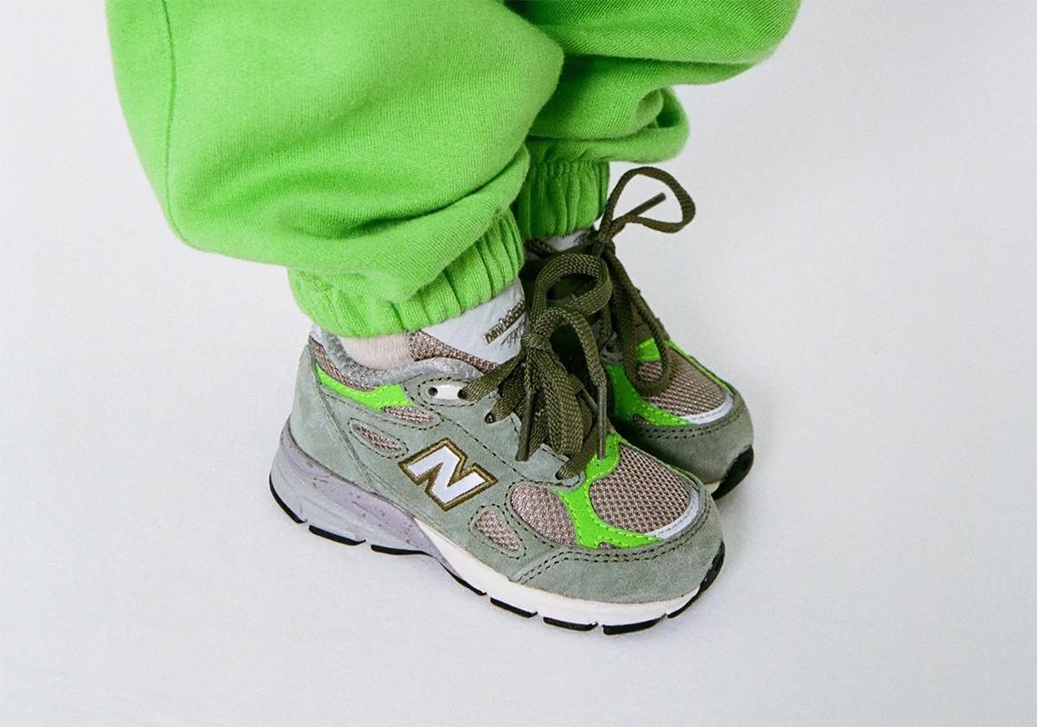Le modèle Patta x New Balance 990v3 "Olive" Le modèle Patta x New Balance 990v3 "Olive"
