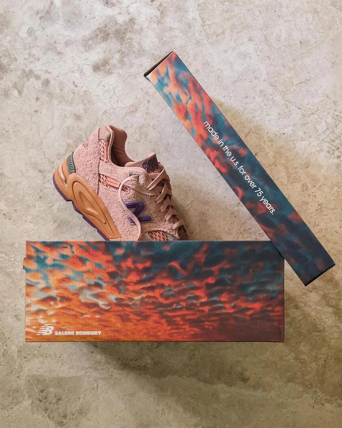 Aperçu détaillé de la collaboration de Salehe Bembury avec New Balance 990v2 Aperçu détaillé de la collaboration de Salehe Bembury avec New Balance 990v2