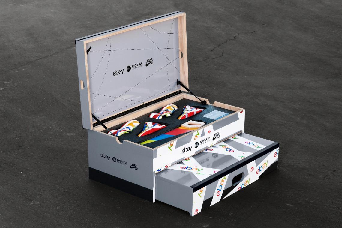 L'héritage de Sandy Bodecker se poursuit avec la vente aux enchères caritative Nike SB eBay Dunk. L'héritage de Sandy Bodecker se poursuit avec la vente aux enchères caritative Nike SB eBay Dunk.