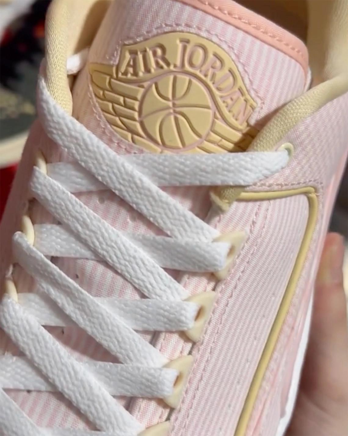 L'Air Jordan 2 Low Craft "Atmosphere" présente des motifs seersucker L'Air Jordan 2 Low Craft "Atmosphere" présente des motifs seersucker