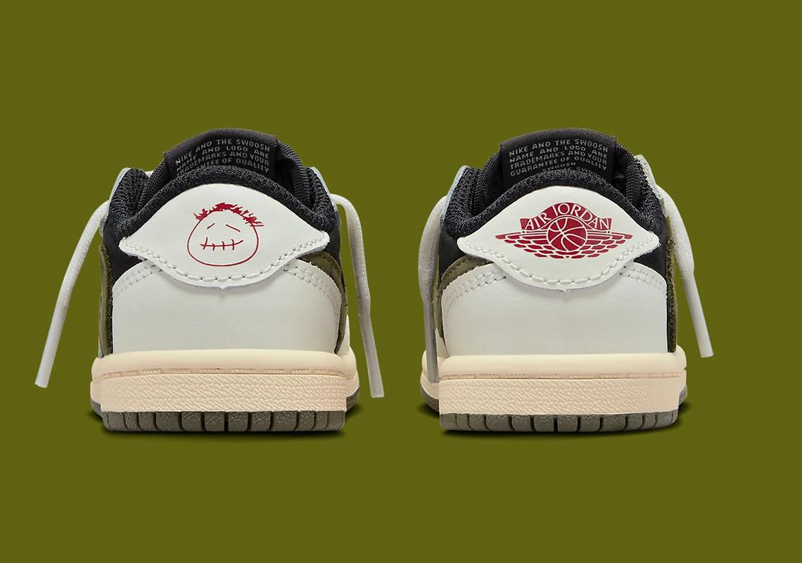 Images officielles du Travis Scott x Air Jordan 1 Low OG "Olive" (PS/TD) Images officielles du Travis Scott x Air Jordan 1 Low OG "Olive" (PS/TD)