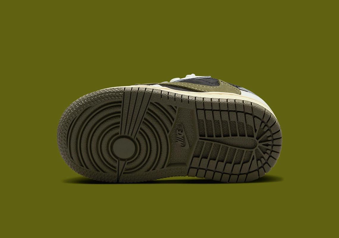 Images officielles du Travis Scott x Air Jordan 1 Low OG "Olive" (PS/TD) Images officielles du Travis Scott x Air Jordan 1 Low OG "Olive" (PS/TD)