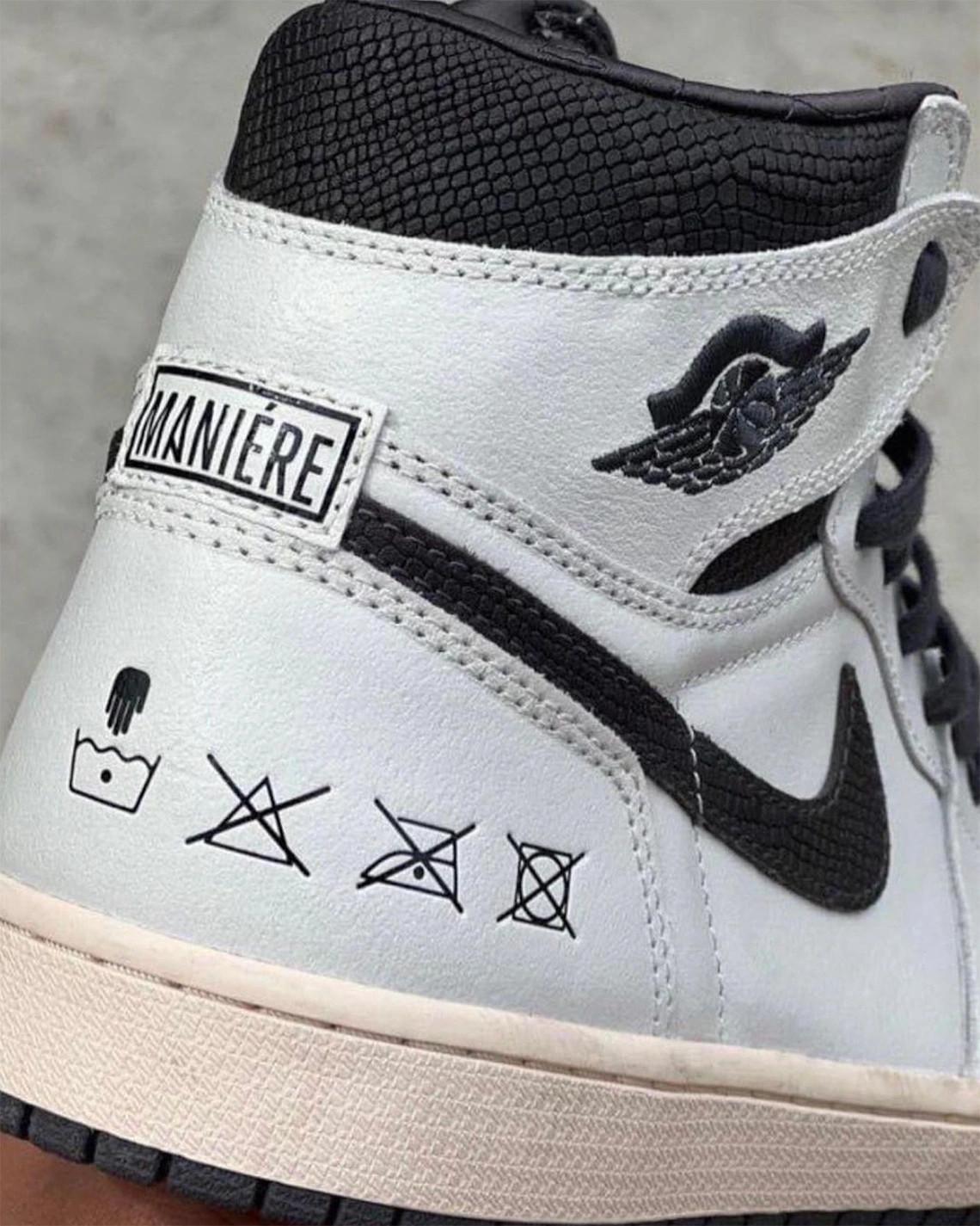 Voici un sample de la Air Jordan 1 "Hand Wash Cold" de Ma Maniere Voici un sample de la Air Jordan 1 "Hand Wash Cold" de Ma Maniere