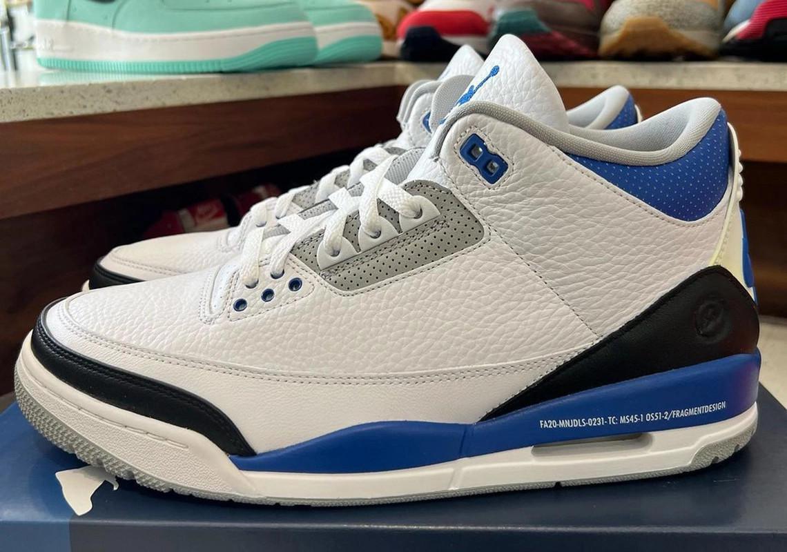 Gros plan sur l'échantillon inédit fragment design x Air Jordan 3 Gros plan sur l'échantillon inédit fragment design x Air Jordan 3
