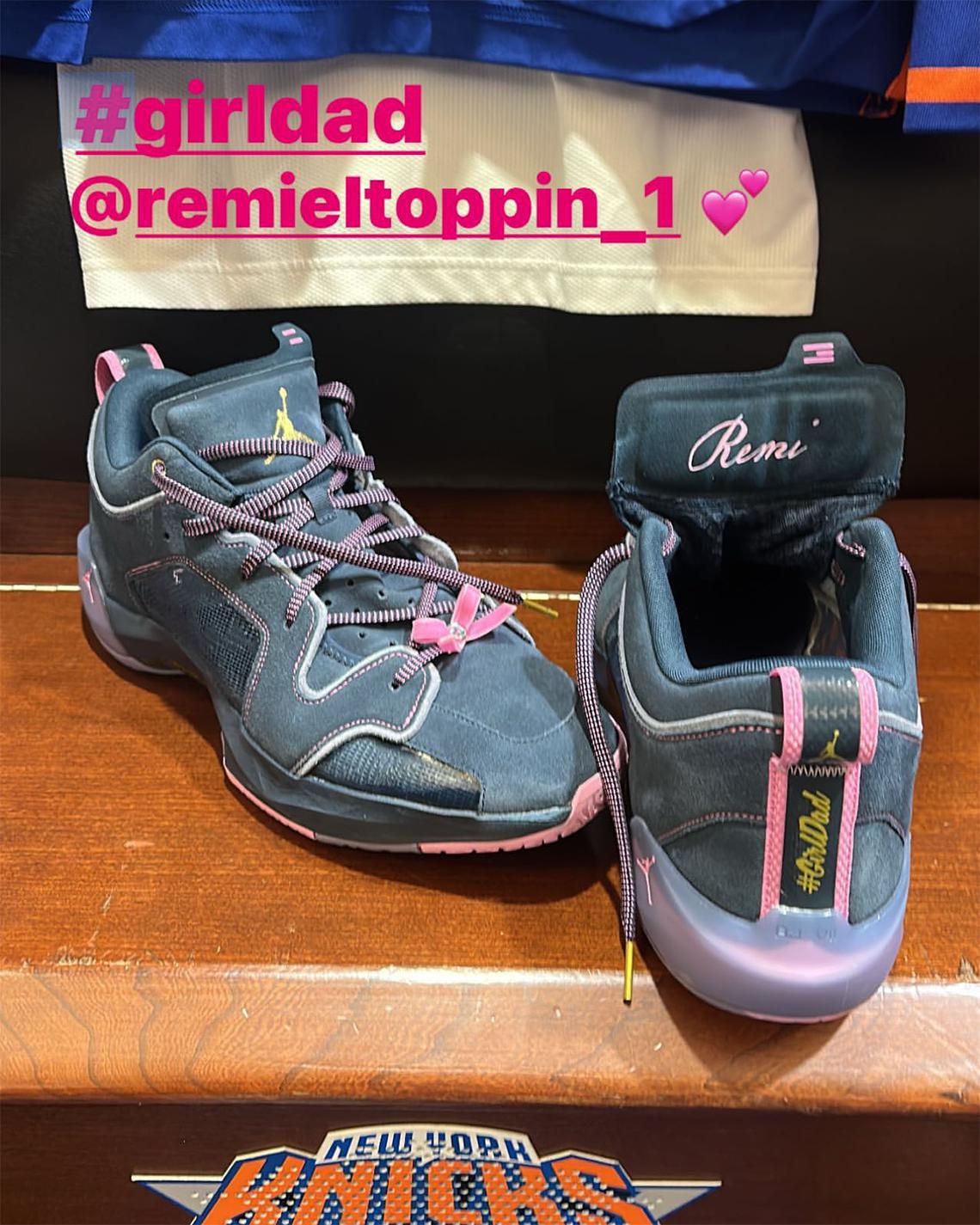 Obi Toppin rend hommage à sa fille Remi avec une Air Jordan 37 Low "Girl Dad" PE