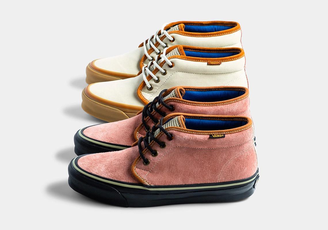 Le pack Vault By Vans Chukka de Bodega, inspiré du centre-ville, sortira le 14 avril. Le pack Vault By Vans Chukka de Bodega, inspiré du centre-ville, sortira le 14 avril.