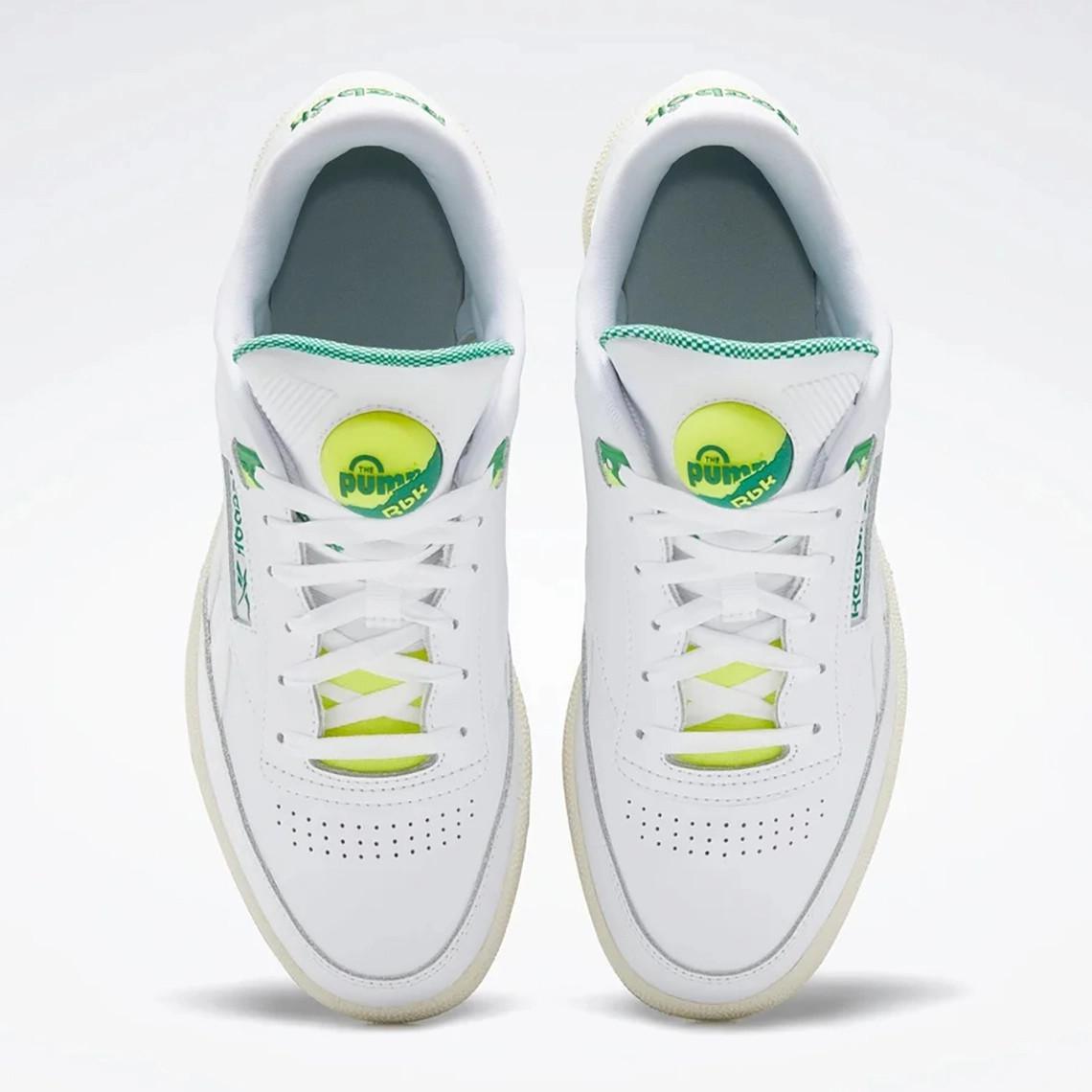 Le Reebok Club C Pump revu et corrigé est décliné en "Citron". Le Reebok Club C Pump revu et corrigé est décliné en "Citron".