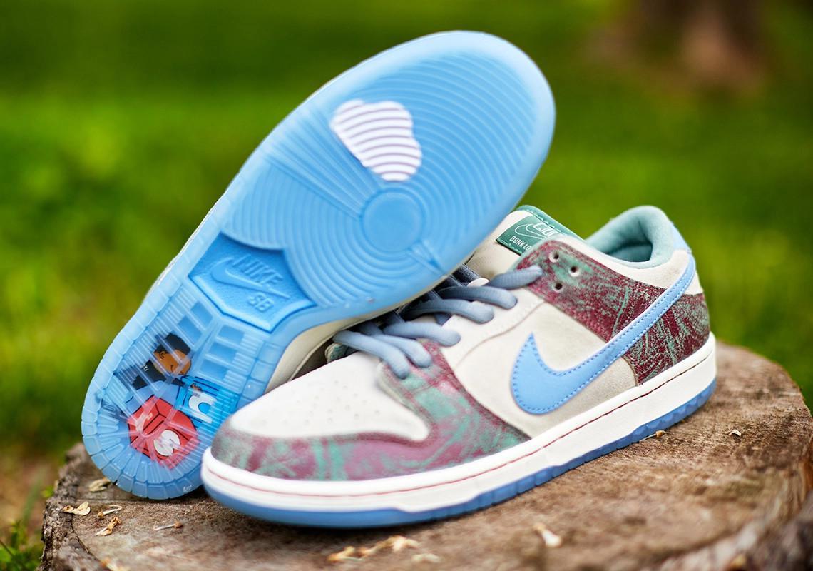Regard détaillé sur le Crenshaw Skate Club x Nike SB Dunk Low