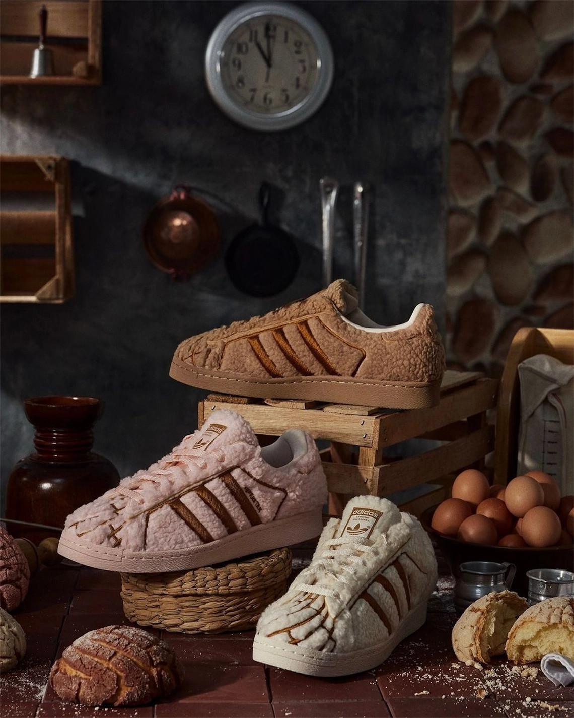 La Superstar adidas "Conchas" est un hommage ludique au Pan Dulce mexicain La Superstar adidas "Conchas" est un hommage ludique au Pan Dulce mexicain