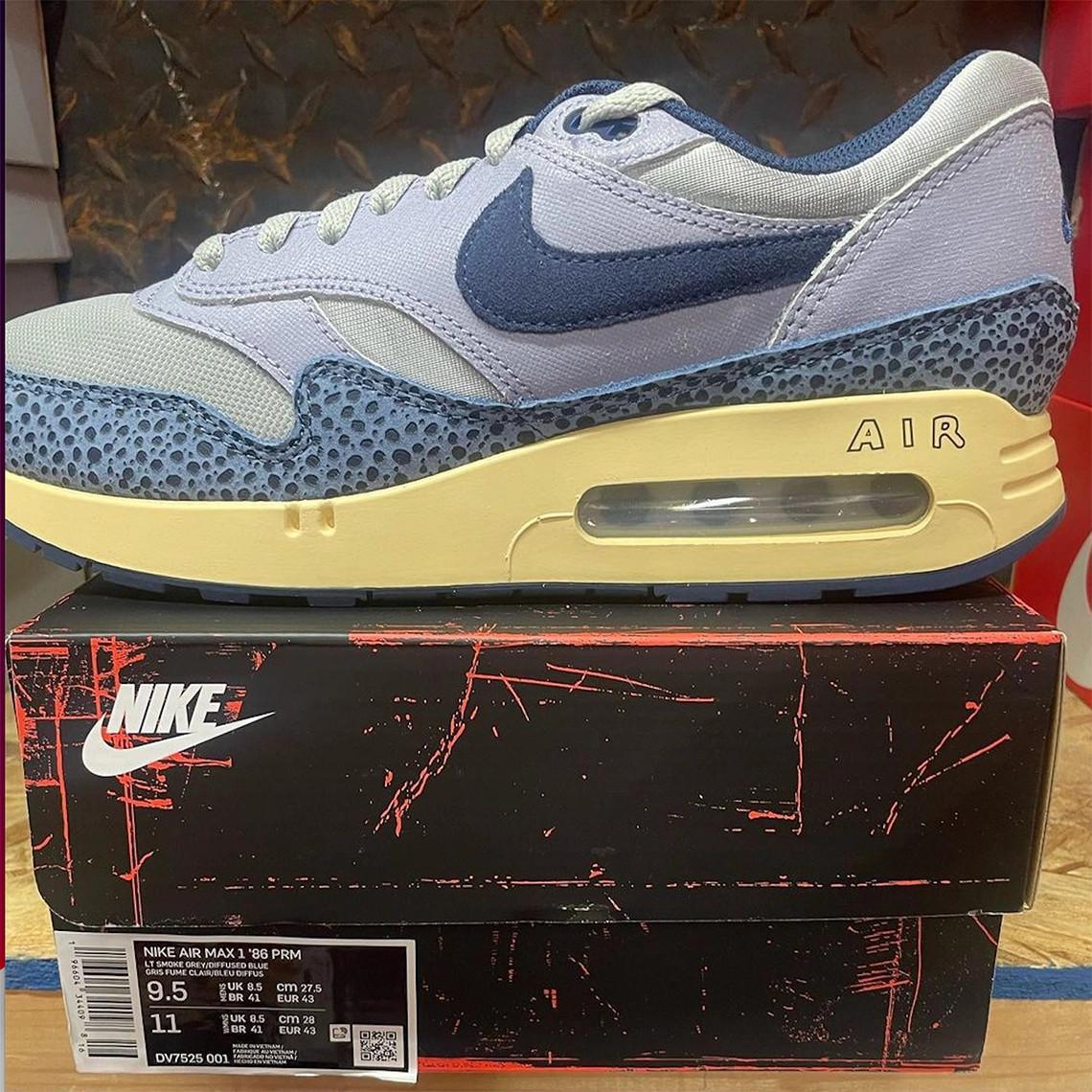 La Nike Air Max 1 '86 Big Bubble dévoilée avec des Mudguards Safari bleus La Nike Air Max 1 '86 Big Bubble dévoilée avec des Mudguards Safari bleus