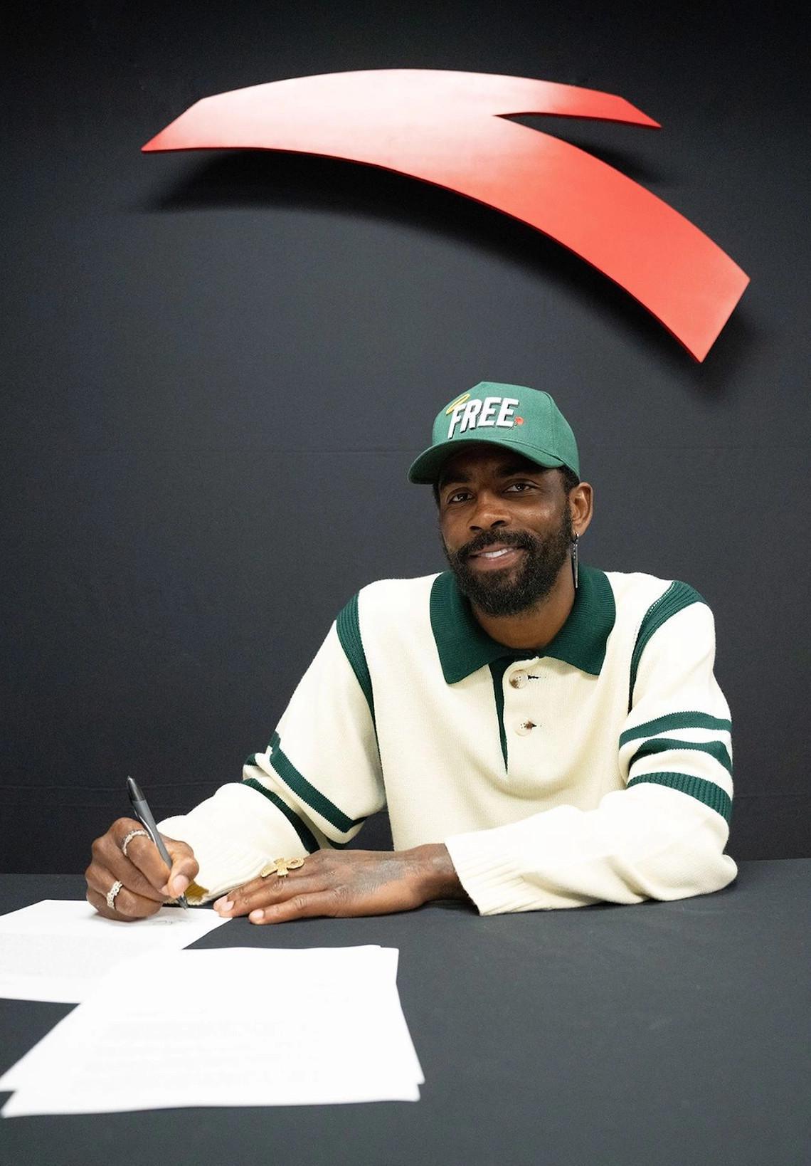 Kyrie Irving signe un contrat de cinq ans avec la marque chinoise ANTA et est nommé directeur de la création Kyrie Irving signe un contrat de cinq ans avec la marque chinoise ANTA et est nommé directeur de la création