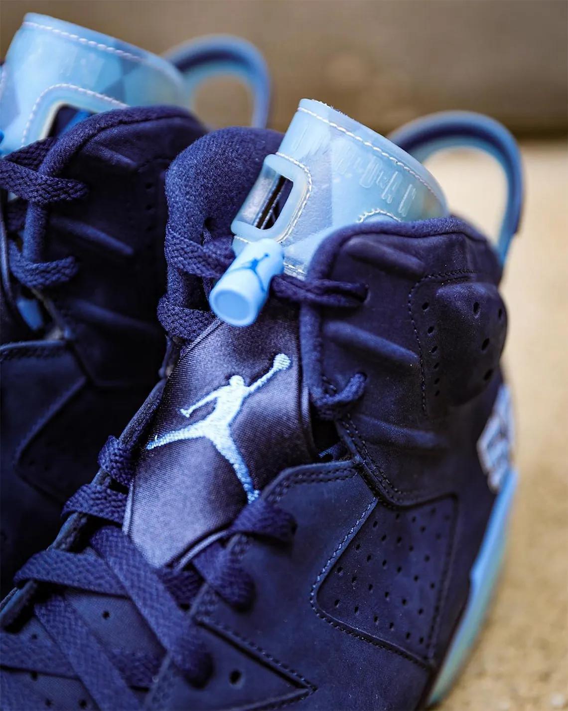 Un regard sur l'Air Jordan 6 "Six Championships" PE pour les Tar Heels de l'UNC Un regard sur l'Air Jordan 6 "Six Championships" PE pour les Tar Heels de l'UNC