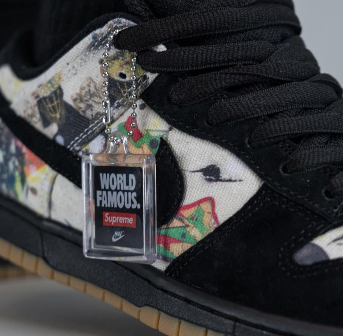 Supreme x Nike SB Dunk Low "Rammellzee" sortie le 31 août Supreme x Nike SB Dunk Low "Rammellzee" sortie le 31 août