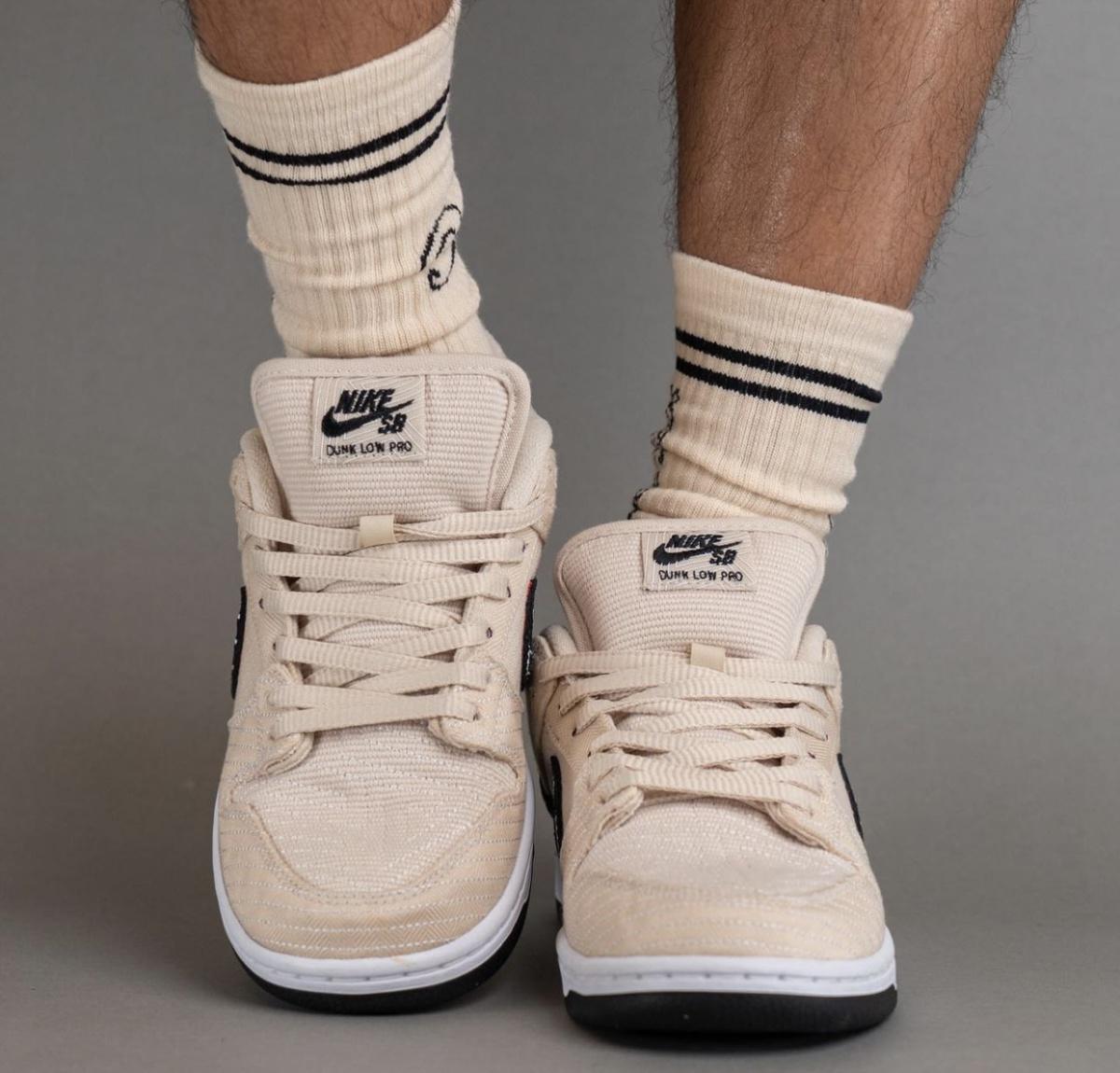 Albino & Preto x Nike SB Dunk Low avec empeigne déchirable Albino & Preto x Nike SB Dunk Low avec empeigne déchirable