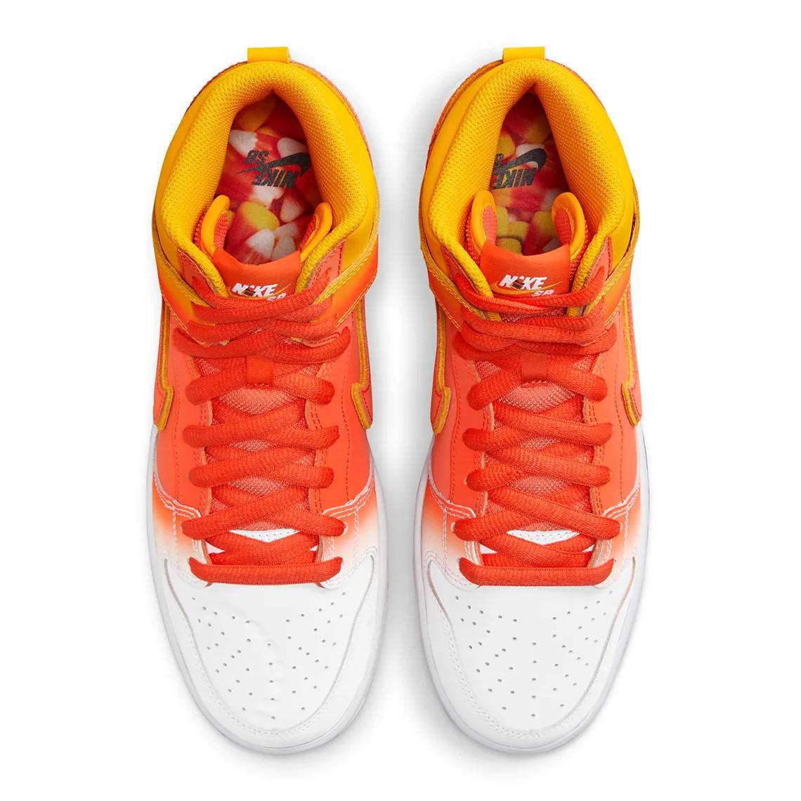 Images officielles de la Nike SB Dunk High "Candy Corn" pour Halloween 2023