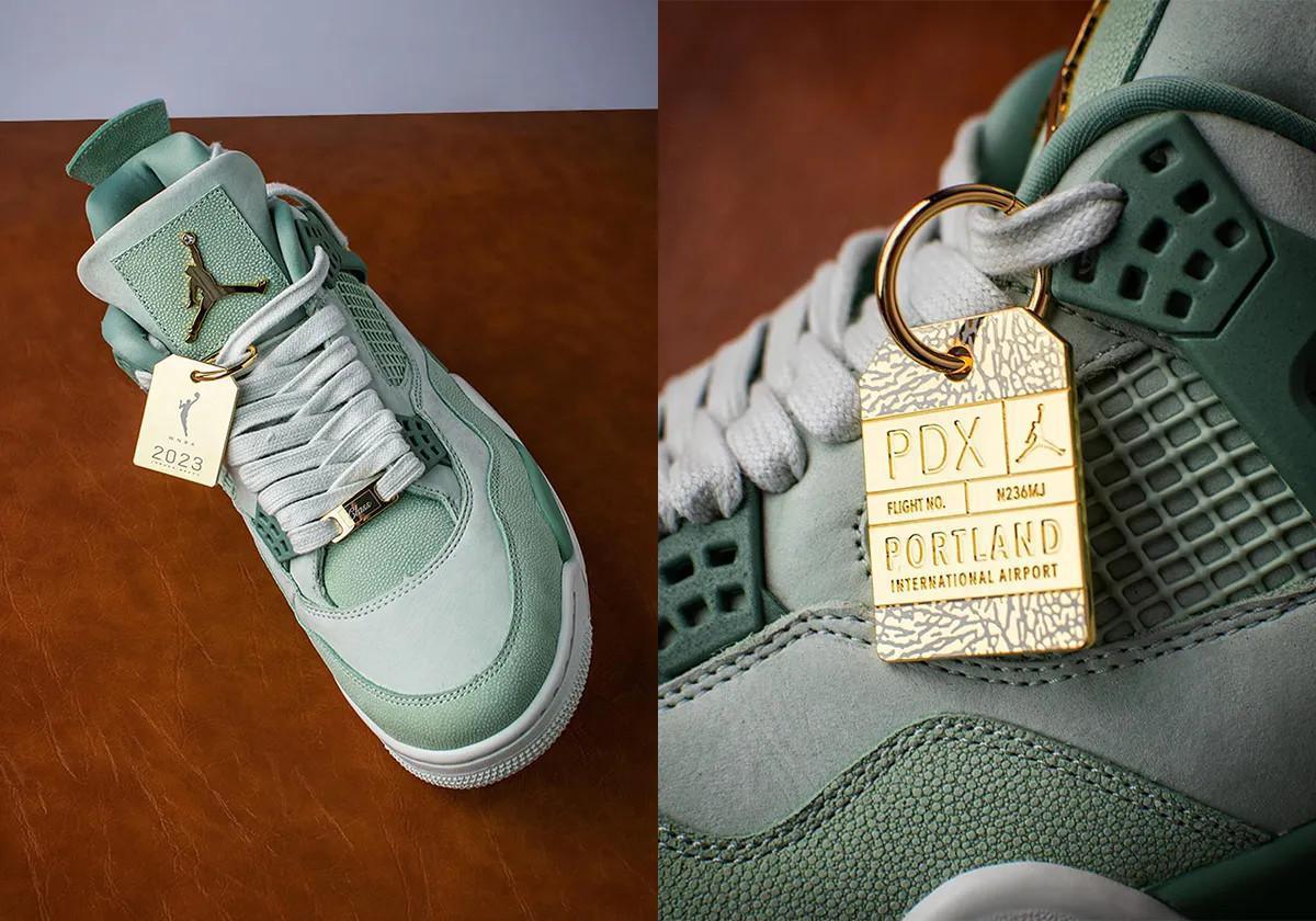 Air Jordan 4 "First Class" sertie de diamants et fabriquée exclusivement pour les athlètes de la WNBA Air Jordan 4 "First Class" sertie de diamants et fabriquée exclusivement pour les athlètes de la WNBA