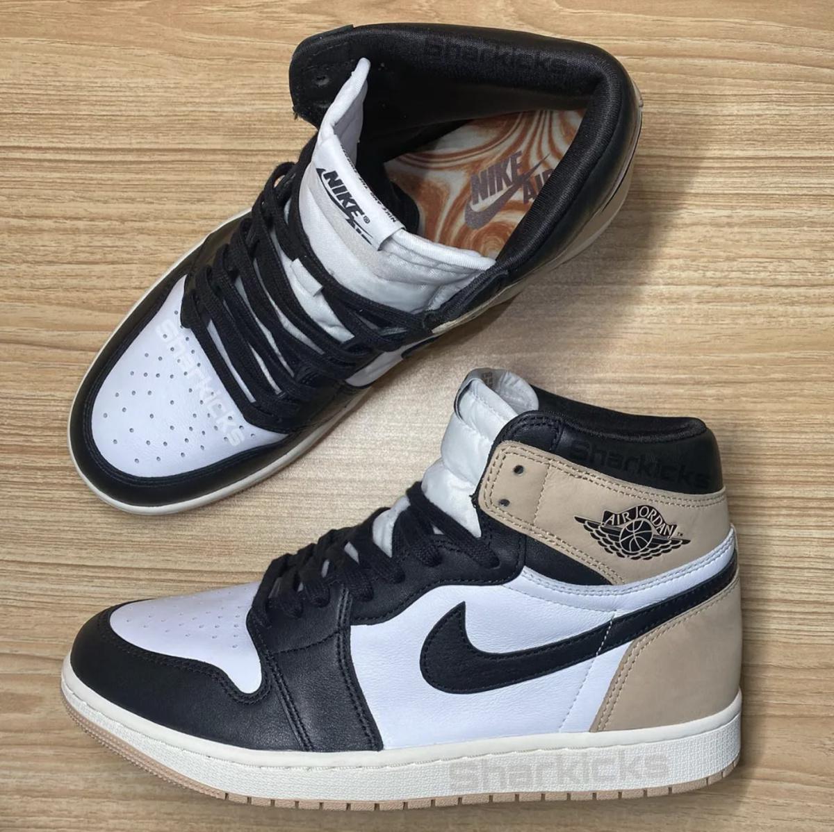 Revue de détail de l'Air Jordan 1 "Latte" Revue de détail de l'Air Jordan 1 "Latte"