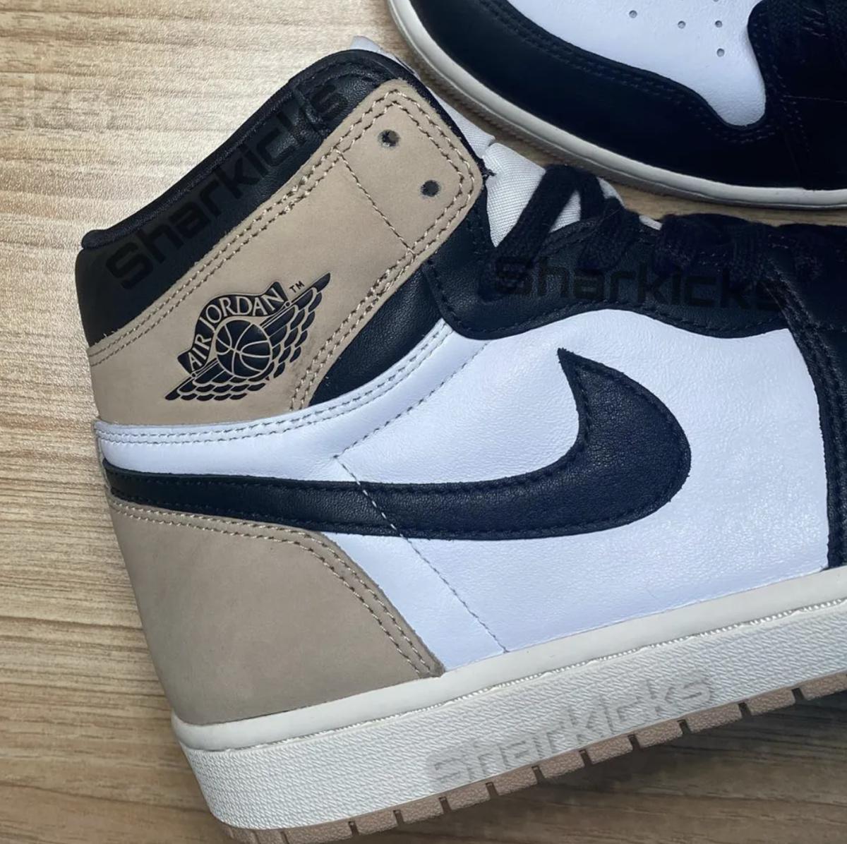 Revue de détail de l'Air Jordan 1 "Latte" Revue de détail de l'Air Jordan 1 "Latte"