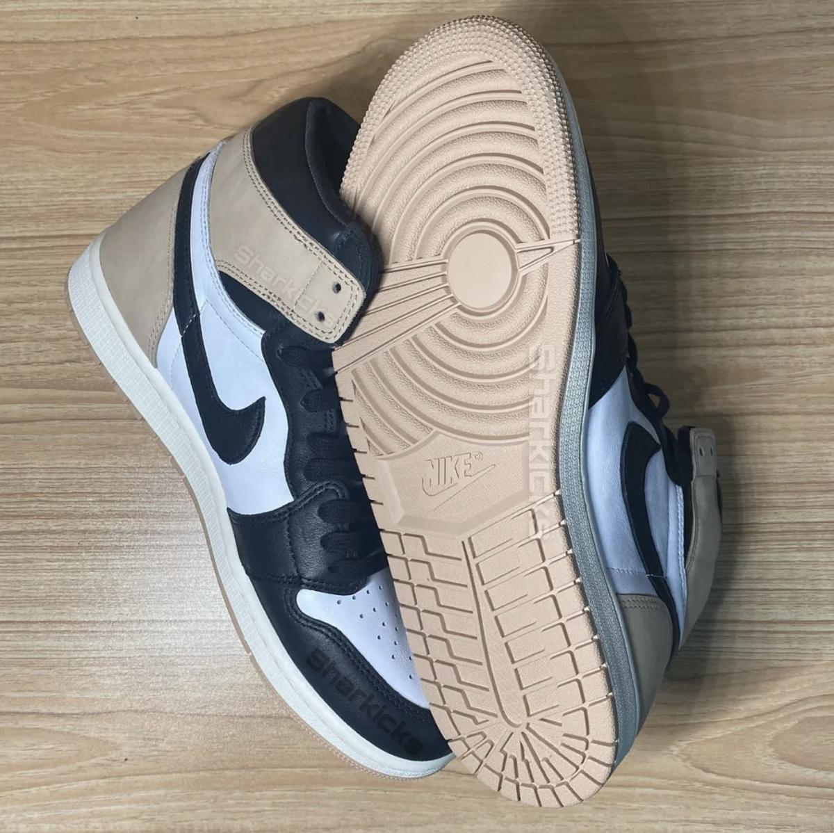 Revue de détail de l'Air Jordan 1 "Latte" Revue de détail de l'Air Jordan 1 "Latte"