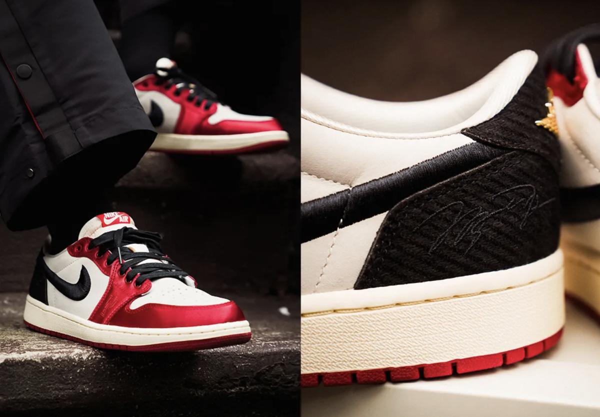 La collaboration Air Jordan 1 Low OG de Trophy Room s'inspire de la carte de recrue Fleer de MJ La collaboration Air Jordan 1 Low OG de Trophy Room s'inspire de la carte de recrue Fleer de MJ