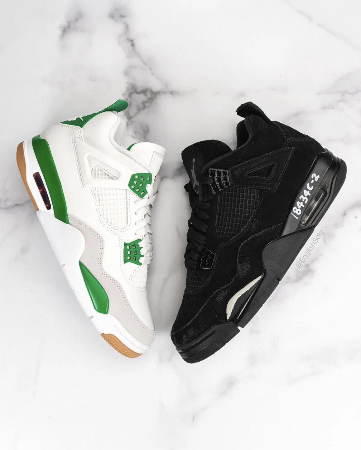 Gros plan sur le sample de la Air Jordan 4 SB Gros plan sur le sample de la Air Jordan 4 SB