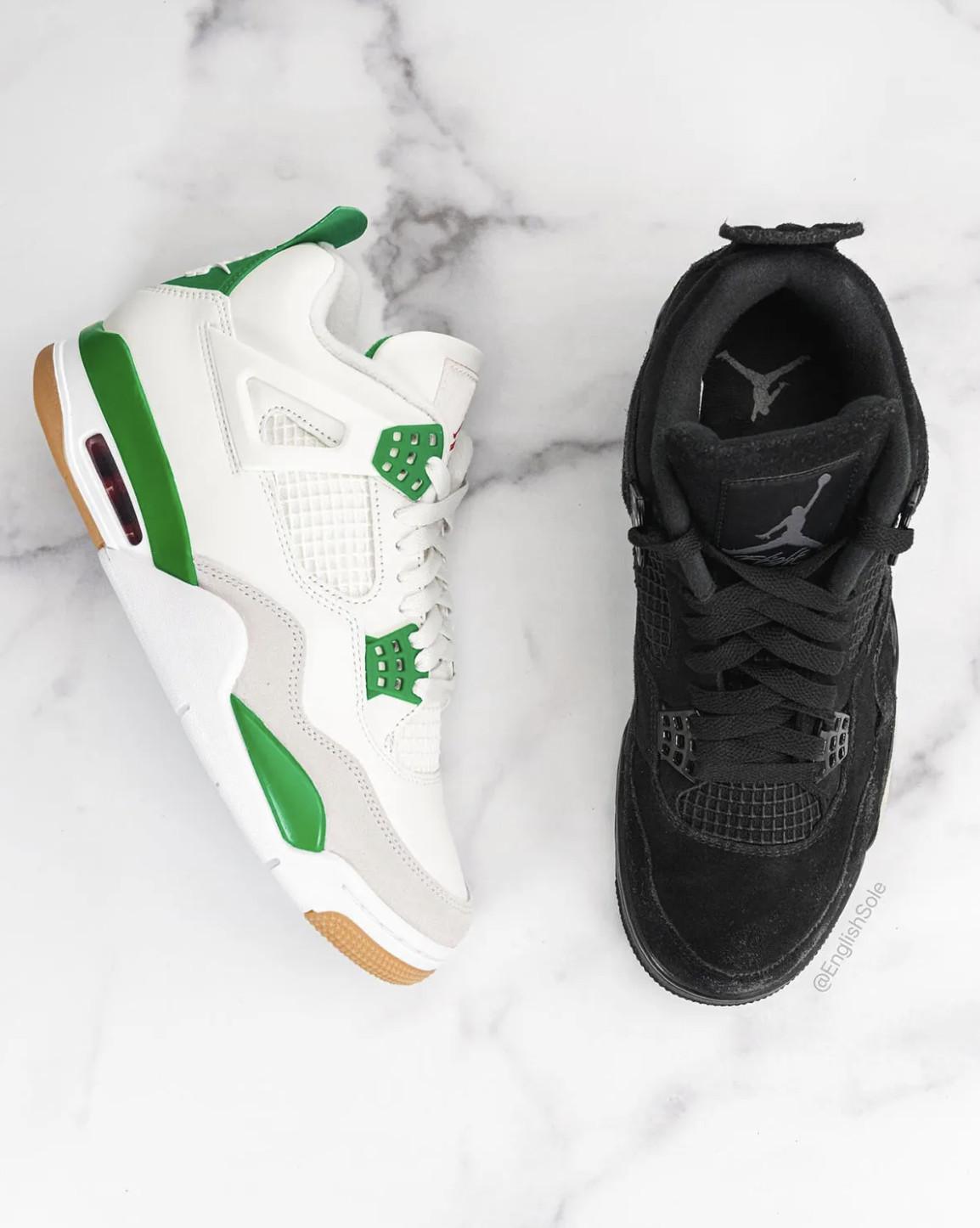 Gros plan sur le sample de la Air Jordan 4 SB Gros plan sur le sample de la Air Jordan 4 SB