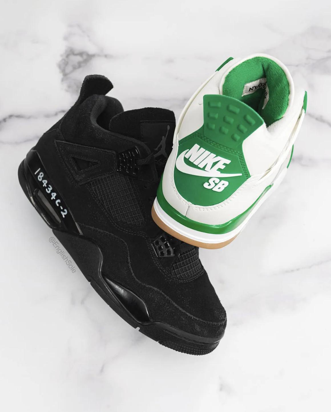 Gros plan sur le sample de la Air Jordan 4 SB Gros plan sur le sample de la Air Jordan 4 SB