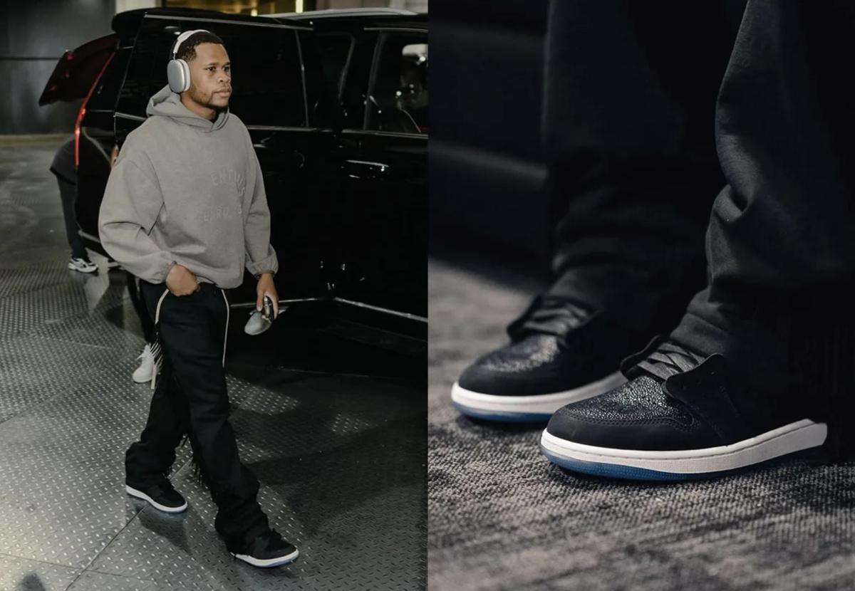 Jordan Brand a offert à Devin Haney un Air Jordan 1 PE pour le grand combat Jordan Brand a offert à Devin Haney un Air Jordan 1 PE pour le grand combat
