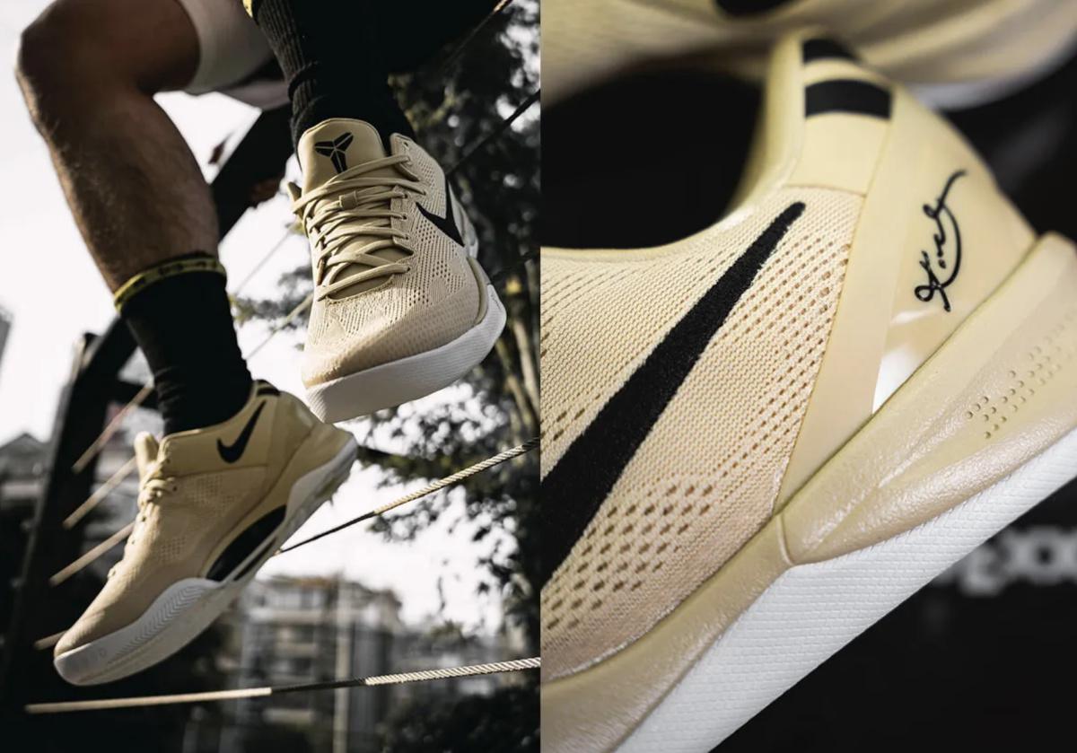 Premier regard sur la Nike Kobe 8 Protro "Champagne Gold"