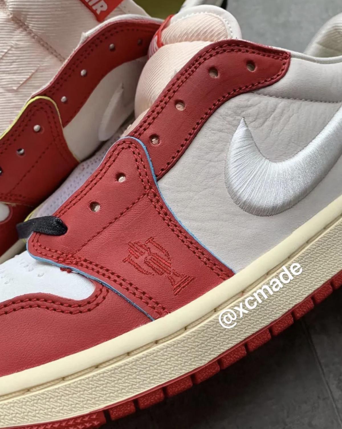 Gros plan sur l'Air Jordan 1 Low « Home » exclusif à la Trophy Room Gros plan sur l'Air Jordan 1 Low « Home » exclusif à la Trophy Room