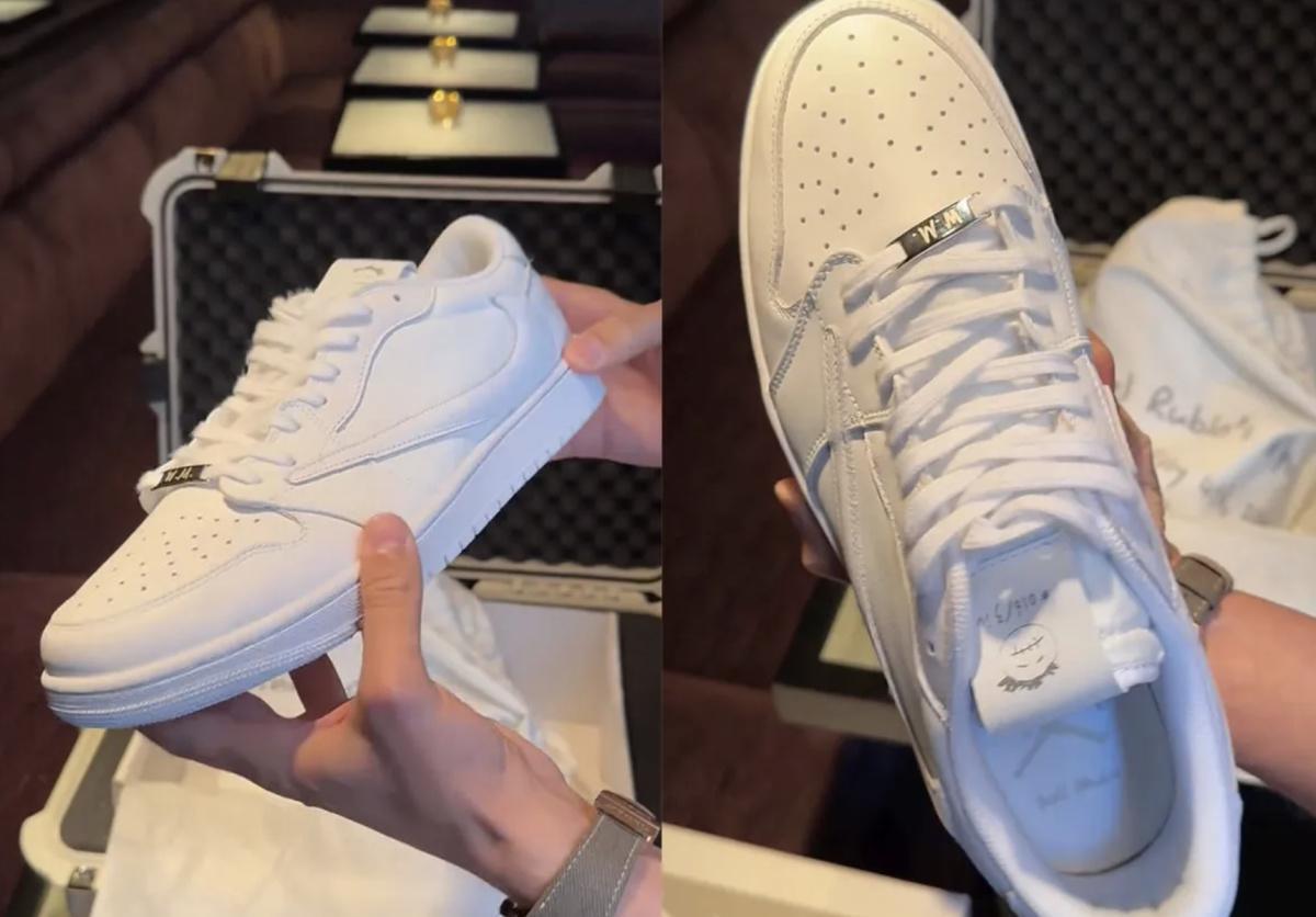 "Les Air Jordan 1 Lows de Travis Scott seront offerts aux invités de la prochaine fête du 4 juillet de Michael Rubin. "Les Air Jordan 1 Lows de Travis Scott seront offerts aux invités de la prochaine fête du 4 juillet de Michael Rubin.