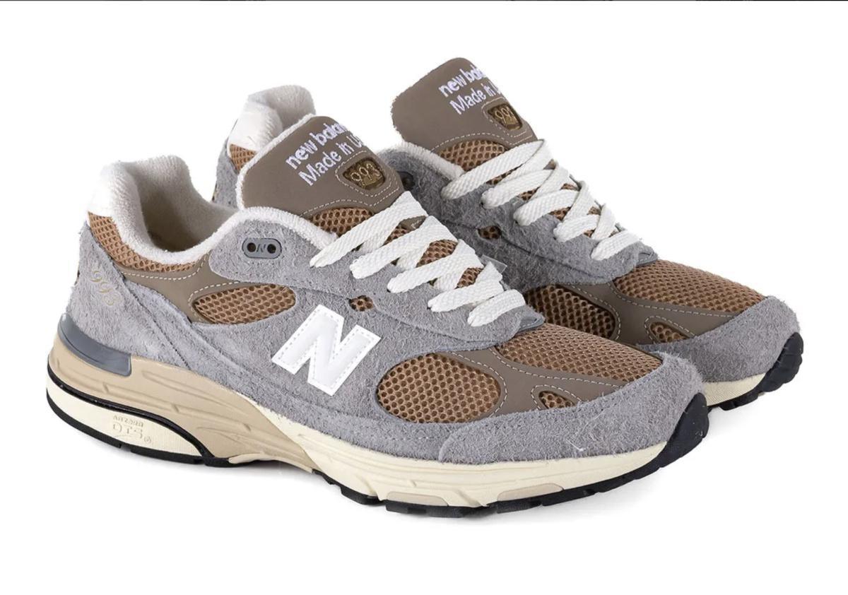 Le daim poilu enveloppe la New Balance 993 Made In USA Le daim poilu enveloppe la New Balance 993 Made In USA