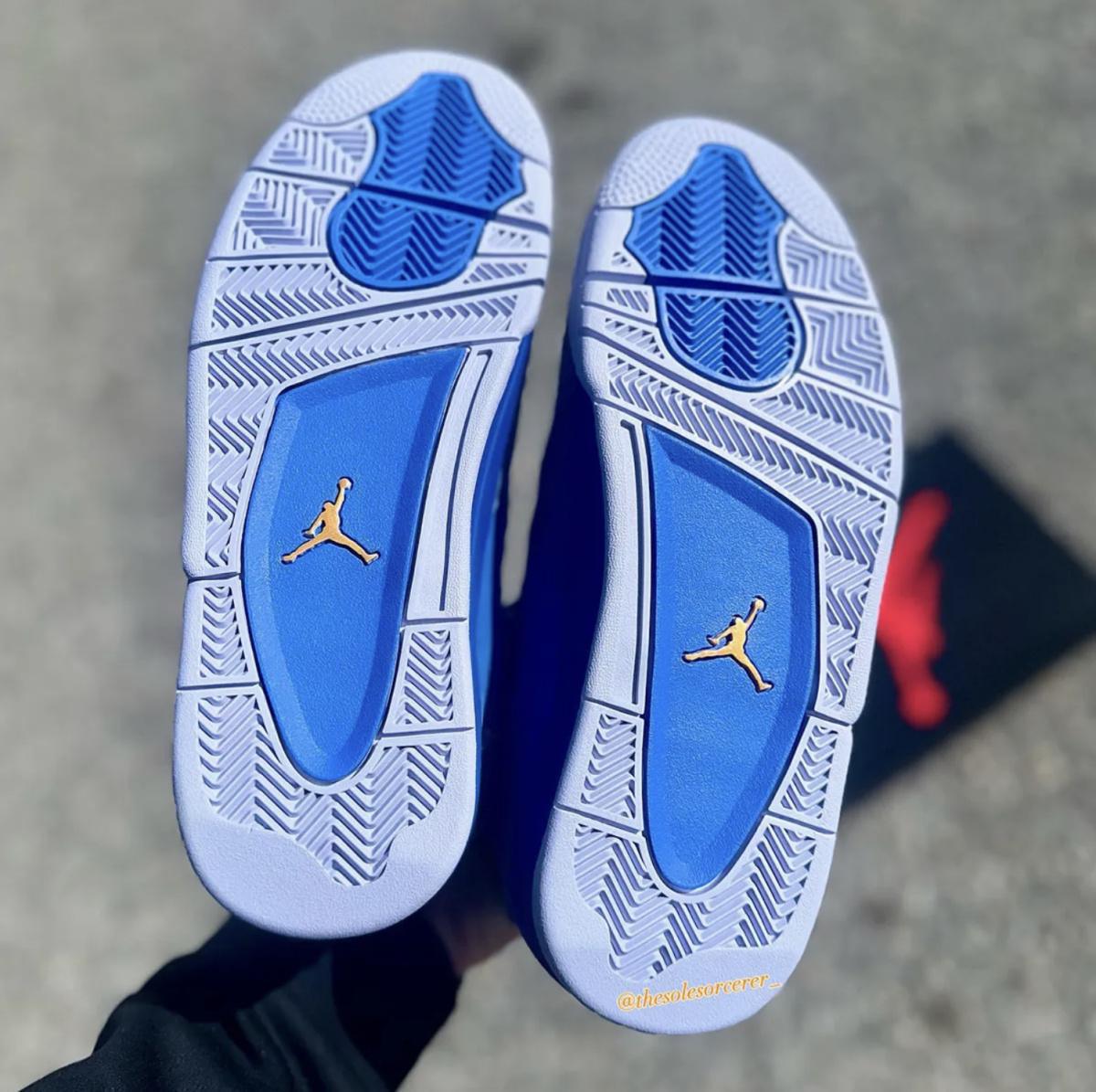 Un regard plus attentif sur l'Air Jordan 4 « Florida Gators » PE Un regard plus attentif sur l'Air Jordan 4 « Florida Gators » PE