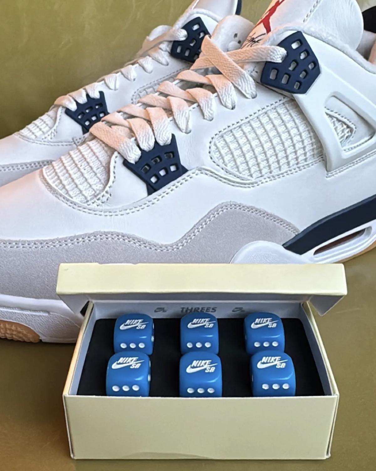 Gros plan sur la Nike SB Air Jordan 4 « Midnight Navy » 
