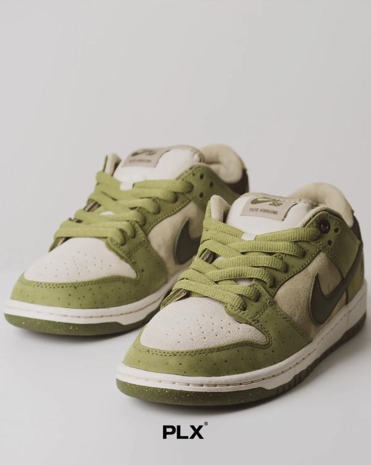 La Nike SB Dunk Low « Asparagus » de Yuto Horigome sera disponible le 5 avril.